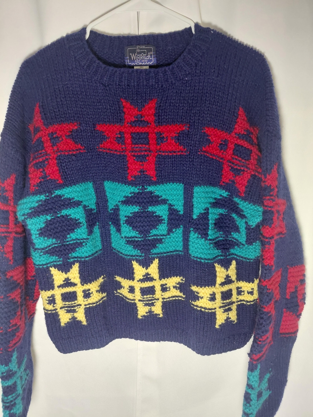 Woolrich Vibrant Patterned Crewneck Sweater